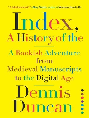 cover image of Index, a History of the